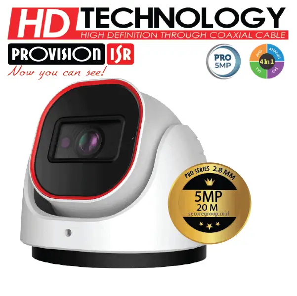 מצלמת כיפה DI 350A 28 5MP PROVISION