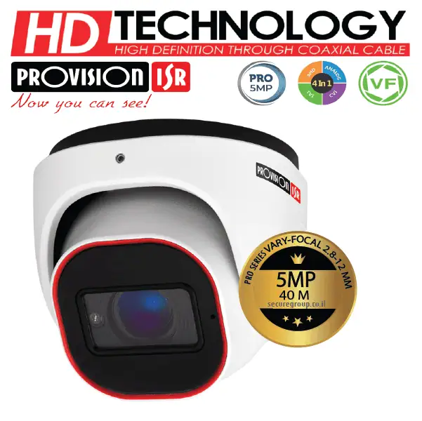 מצלמת כיפה DI-350A-VF 5MP PROVISION