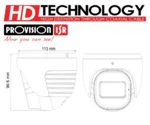 מצלמת כיפה DI-320A-28 2MP PROVISION