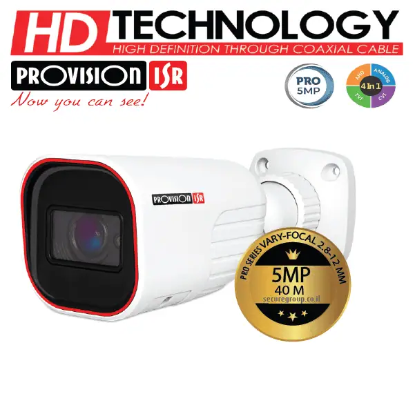 מצלמת צינור I4-350A-MVF 5MP PROVISION