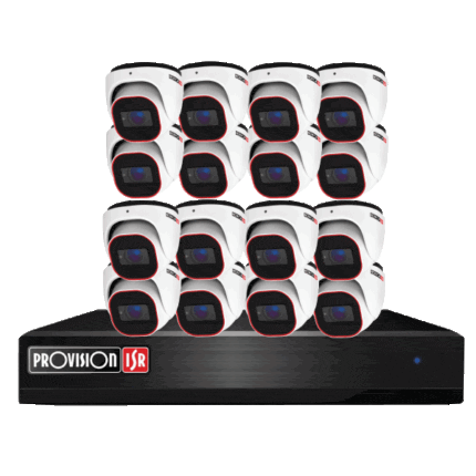 קיט 16 מצלמות אבטחה כולל NVR8-16400PFA