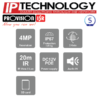 מצלמת כיפה IP DI-340IPS-36 4MP PROVISION