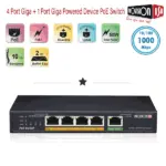 מתג סוויץ PoE 4+1 Provision-ISR