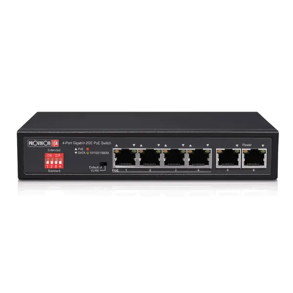 מתג סוויץ PoE 4+2 Provision-ISR PoES-0472GC--2G