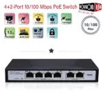 מתג סוויץ PoE 4+2 Provision-ISR PoES-0460C+2I