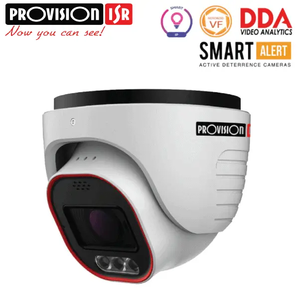 מצלמת כיפה עם התראה פעילה דגם DI-340AD-MVF עדשה חשמלית