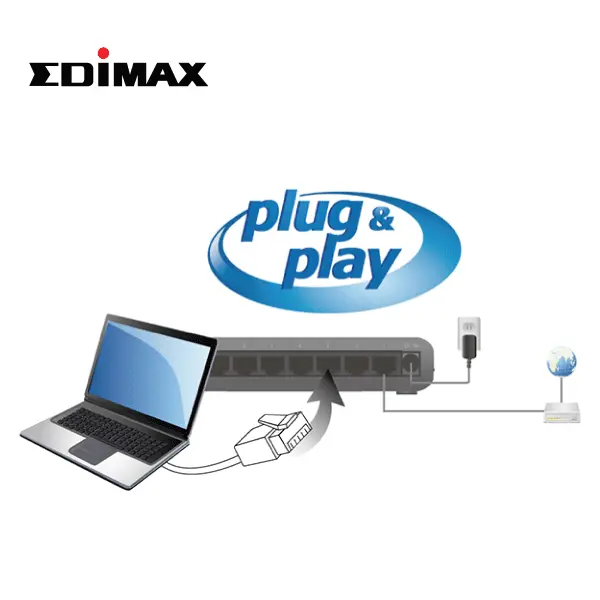 מתג מדגם ES-3308P קטן 8 פורט מתג מדגם ES-3308P קטן 8 פורט