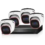 קיט מצלמות אבטחה NVR5 8CH כולל 4 מצלמות IP