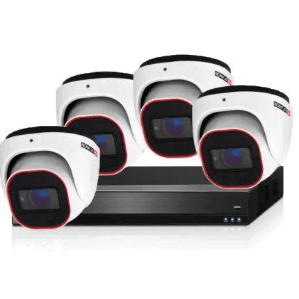 קיט מצלמות אבטחה NVR5 8CH כולל 4 מצלמות IP