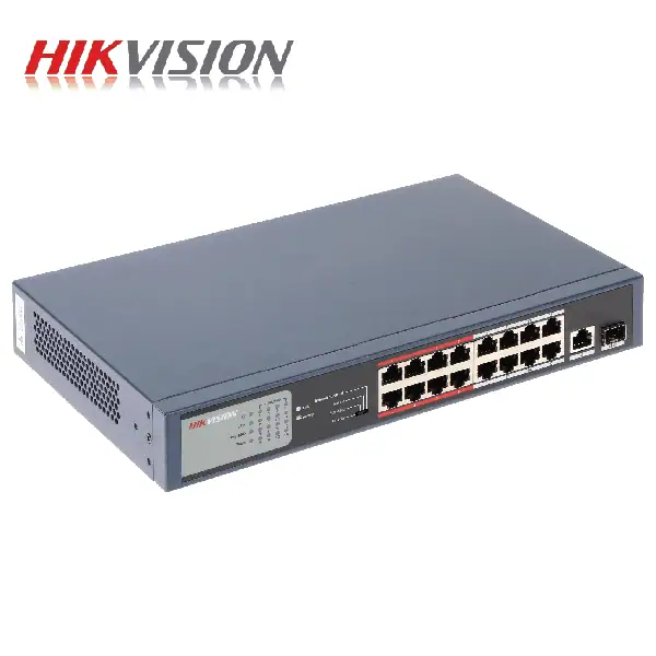 מתג 16 פורט PoE 100Mbps דגם DS-3E0318P-E