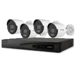 קיט 4 מצלמות IP בצבע מלא DS-7604NI-K1/4P 8MP