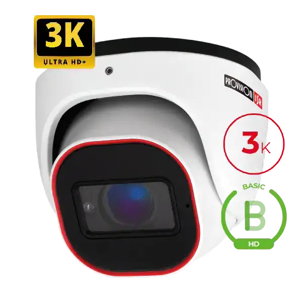 מצלמה כיפה Porovision 5Mp 3K DI-33K0AB-28 עדשה 2.8 מ”מ AHD מקרפון מובנה