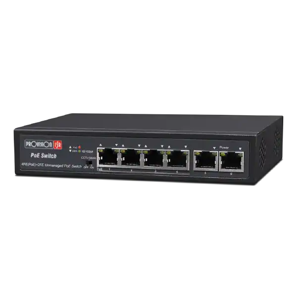 סוויץ Provision PoES-0460C+2I-V2 PoE