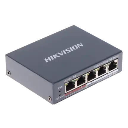 מתג 4 פורט POE CCTV מנוהל DS-3E1105P-EI/M