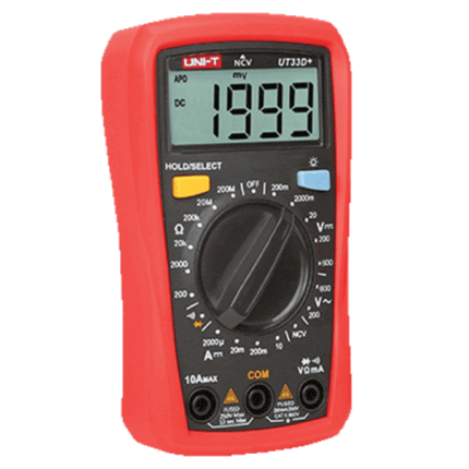 מולטימטר דיגיטלי UNI-T UT33D+ קומפקטי
