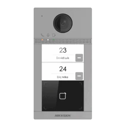 אינטרקום ווילה 2 לחצנים Hikvision DS-KV8213-WME1(C)